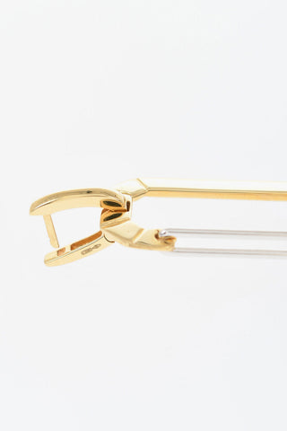18K White Gold CHIARA Single Earring with Snap Hook