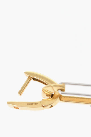 Solid Color 18K Yellow Gold Mini Single CHIARA  Earring 
