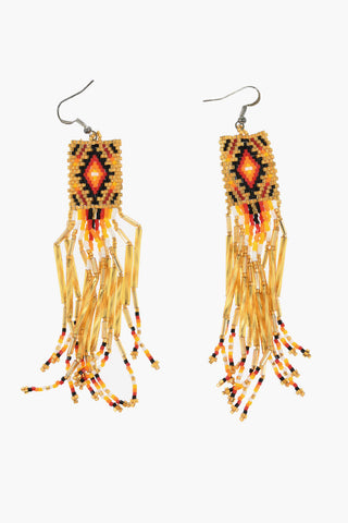 Multicolor Glass Beaded Earrings