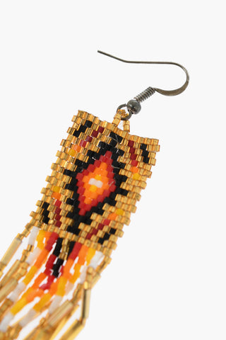 Multicolor Glass Beaded Earrings