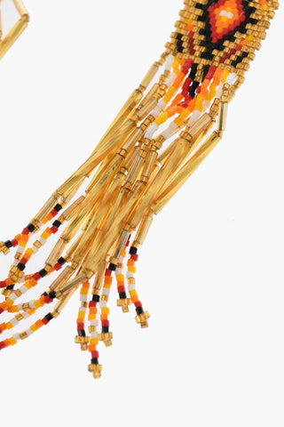 Multicolor Glass Beaded Earrings