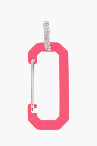 18K White Gold CHIARA Single Earring with Snap Hook