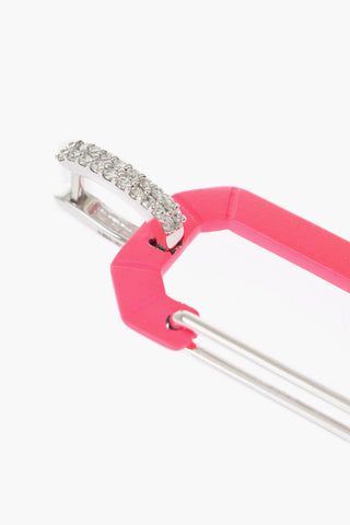 18K White Gold CHIARA Single Earring with Snap Hook