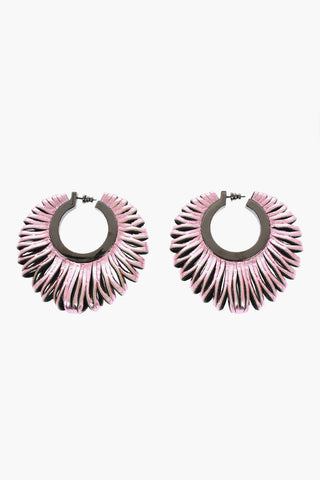 Metallic Leather Earrings