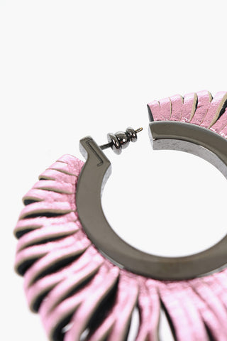 Metallic Leather Earrings