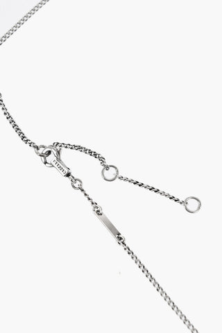 Brass Necklace with Arrow-Shaped Rhinestone Pendant