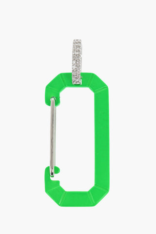 18K White Gold CHIARA Single Earring with Snap Hook