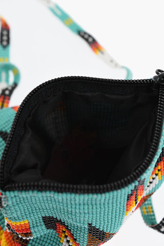 Glass Beaded Crossbody Bag with Morning Star