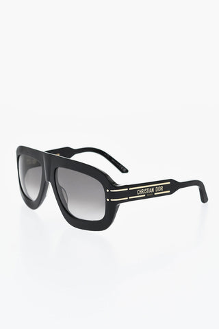 Occhiali da Sole a Mascherina DIOR SIGNATURE M1U in Tinta Unita con Lenti Sfumate