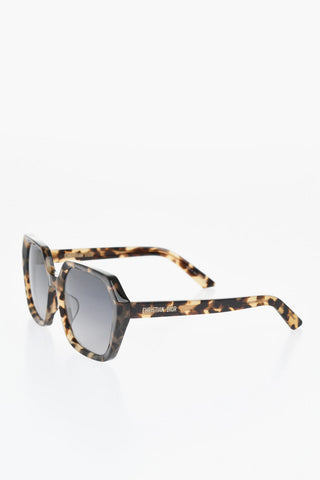 Tortoiseshell DiorMidnight S2F Sunglasses with Gradient Lenses