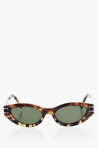 Tortoiseshell DiorSignature B5I Sunglasses with Golden Logo