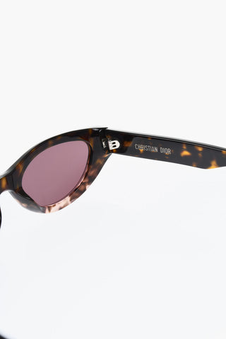 Tortoiseshell DiorSignature B5I Cat-Eye Sunglasses