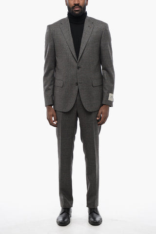 CC COLLECTION Virgin Wool RIGHT Suit with Windowpane Pattern