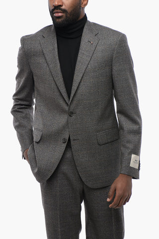 CC COLLECTION Virgin Wool RIGHT Suit with Windowpane Pattern