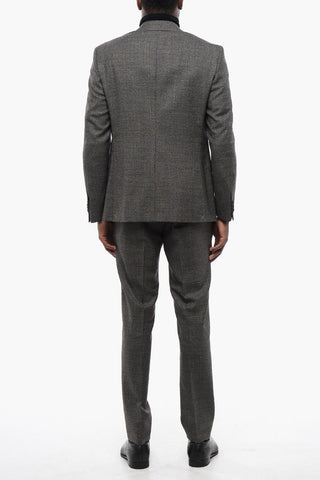 CC COLLECTION Virgin Wool RIGHT Suit with Windowpane Pattern