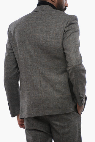 CC COLLECTION Virgin Wool RIGHT Suit with Windowpane Pattern