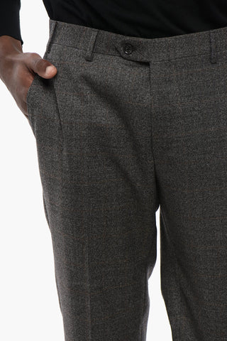 CC COLLECTION Virgin Wool RIGHT Suit with Windowpane Pattern