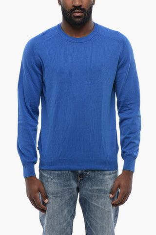 Maglia Girocollo In Misto Lino