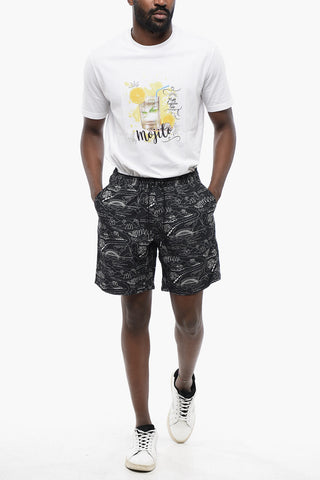 Printed TENCEL Shorts