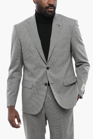 CC COLLECTION Abito RIGHT in Misto Lana Micro Pied de Poule