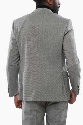 CC COLLECTION Abito RIGHT in Misto Lana Micro Pied de Poule