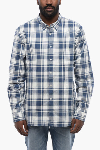 Checkered OXFORD Button-down Shirt