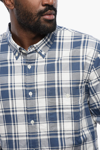 Checkered OXFORD Button-down Shirt