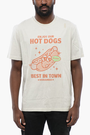 Regular Fit T-Shirt HOT DOGS Mit Print