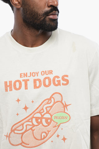 Regular Fit T-Shirt HOT DOGS Mit Print