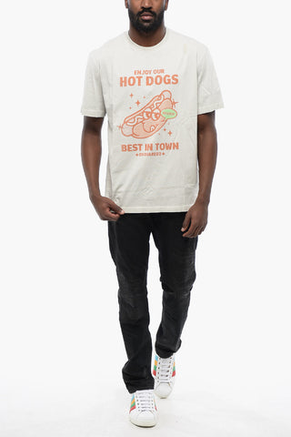 Regular Fit T-Shirt HOT DOGS Mit Print