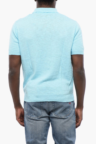 Melange Cotton Knit Polo
