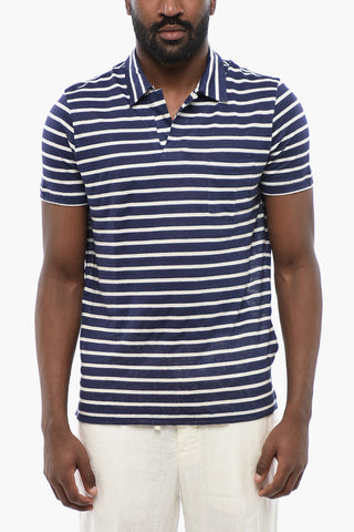 Striped Linen Polo