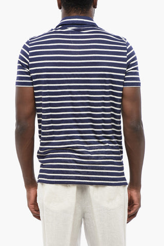 Striped Linen Polo