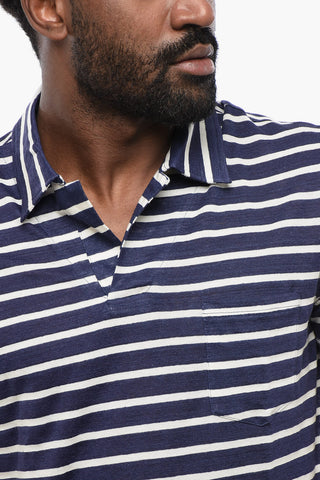 Striped Linen Polo