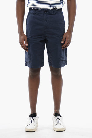 Shorts Cargo in Cotone con Passanti