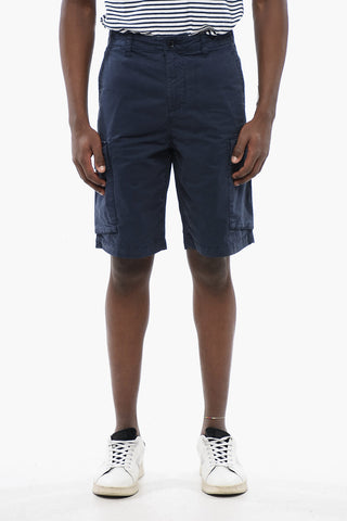 Shorts Cargo in Cotone con Passanti