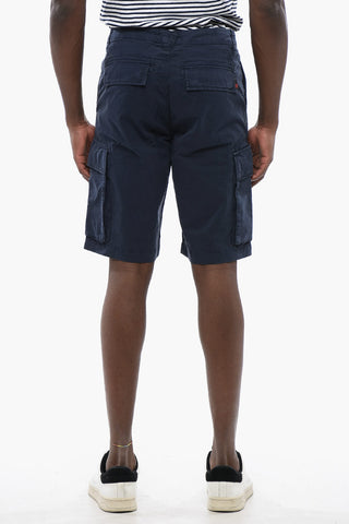 Shorts Cargo in Cotone con Passanti