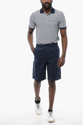 Shorts Cargo in Cotone con Passanti
