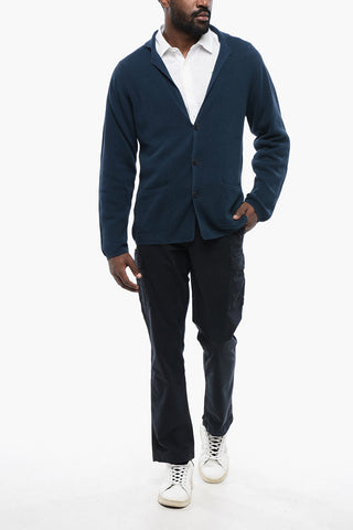 Cardigan in Misto Lino con Rever