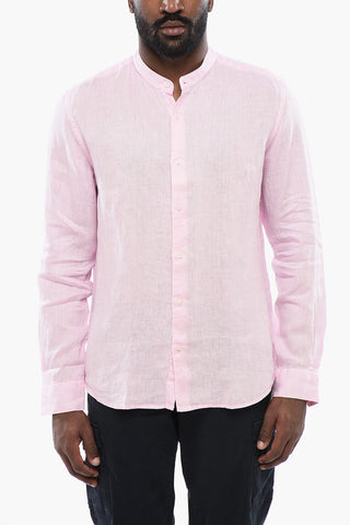 Camicia A Maniche Lunghe In Lino