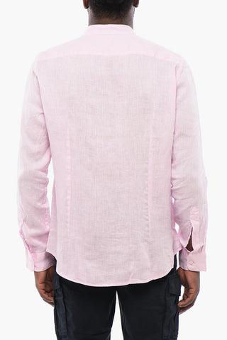 Camicia A Maniche Lunghe In Lino