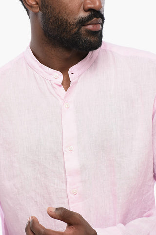 Camicia A Maniche Lunghe In Lino