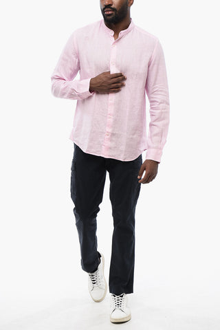 Camicia A Maniche Lunghe In Lino