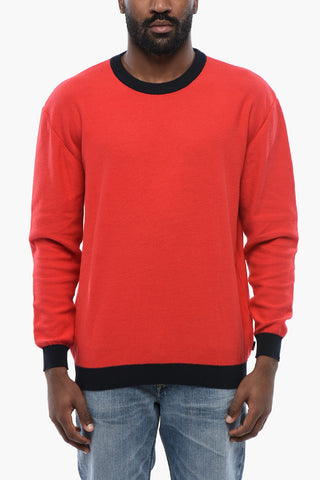 Maglia Girocollo COLOR BLOCK In Cotone