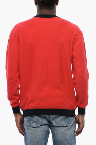Maglia Girocollo COLOR BLOCK In Cotone
