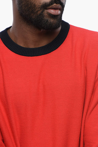 Maglia Girocollo COLOR BLOCK In Cotone