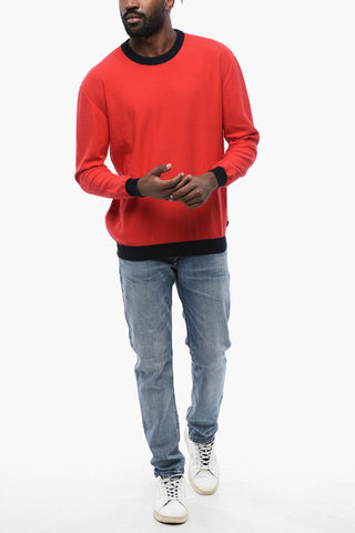 Maglia Girocollo COLOR BLOCK In Cotone