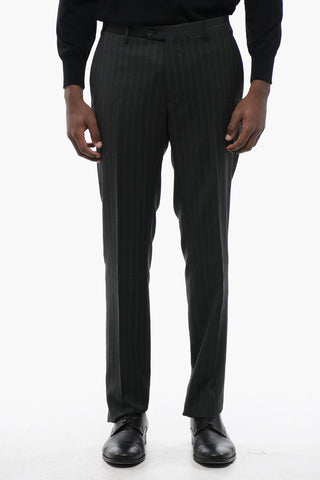 CC COLLECTION Abito Gessato RIGHT in Lana Vergine