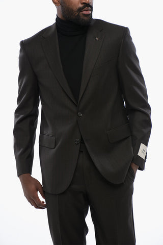 CC COLLECTION Pinstriped RIGHT Suit with Notch Lapel