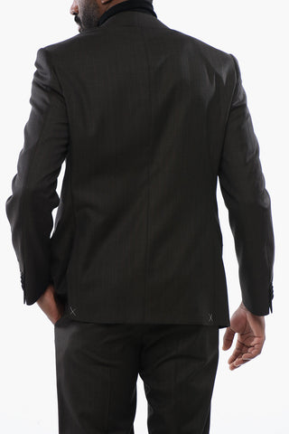 CC COLLECTION Pinstriped RIGHT Suit with Notch Lapel